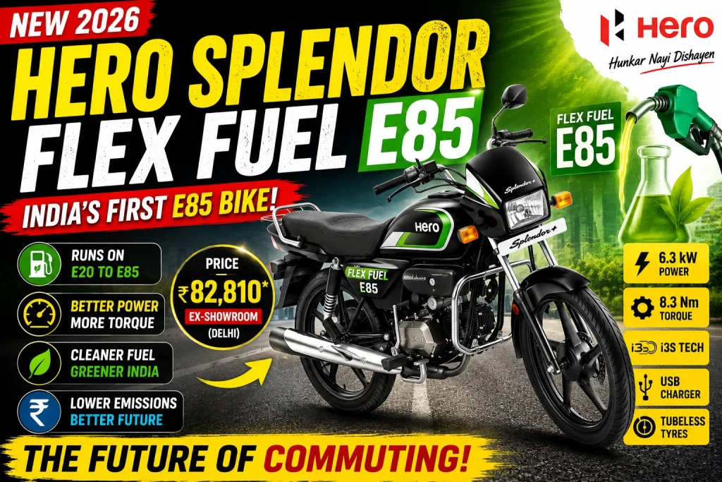 Hero Splendor Plus Flex Fuel E85